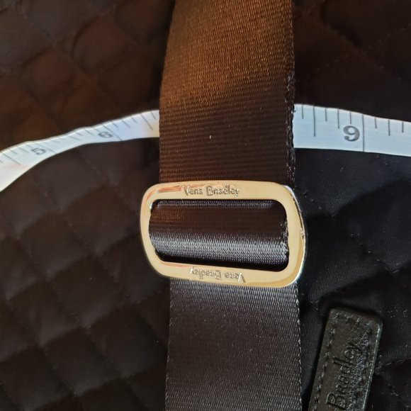 2/40$ Vera Bradley black Crossbody bag with colorful inside - Picture 2 of 11